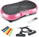 Wonder Maxi 3D Vibration Plate Exercise Machine, Whole Body Workout Vibration Fitness Platform with Dual Motor Oscillation?? Remote Control and Resistance Bands for Weight Loss Toning