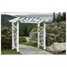 Vita 88??? x 32??? x 86.5??? Fairfield Grande Vinyl Arbor, White, VA84231