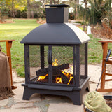 Landmann Redford Outdoor 26×22 Fireplace, Black 2024 Best Sellers