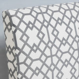 Set of 2 Kassi Accent Chair Geometric Patterned Gray – Christopher Knight Home