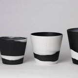 Wedgwood Burlington 6×22 Pot, Black u0026 White
